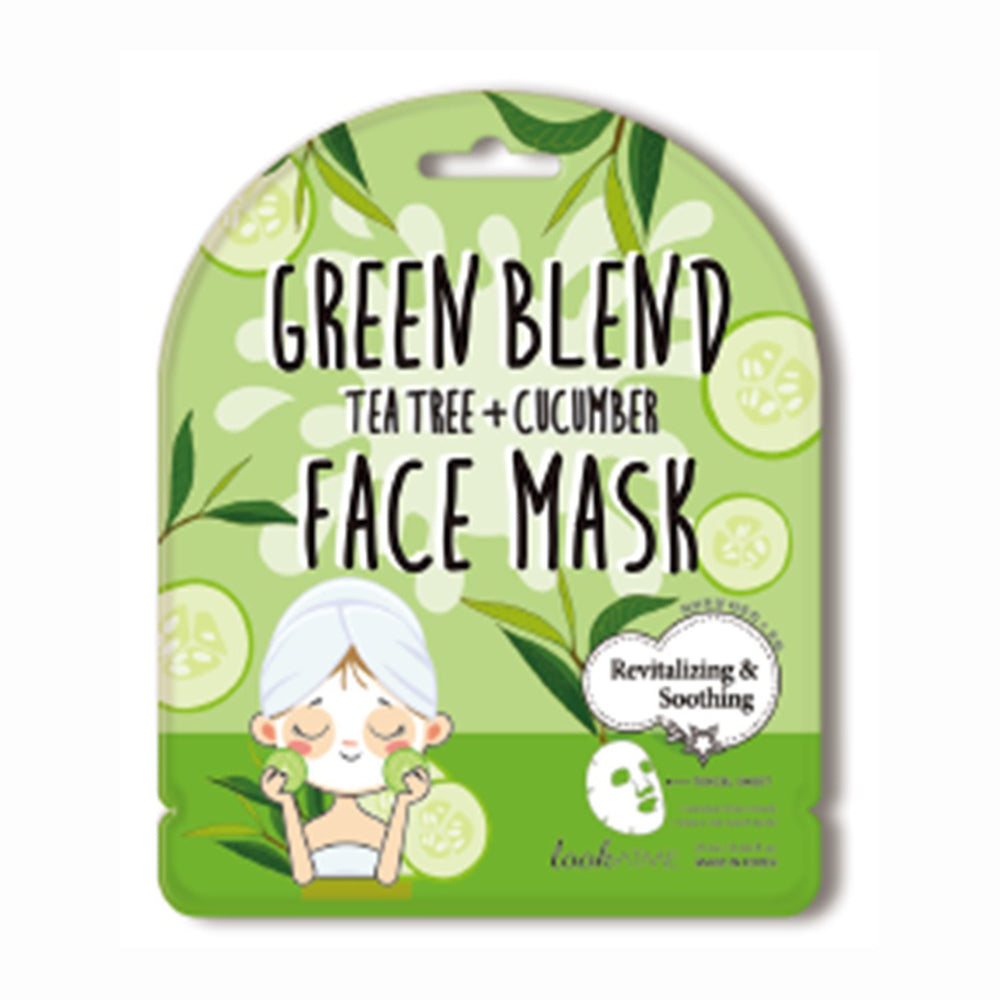 LOOK AT ME TENCEL FACE MASK GREEN BLEND