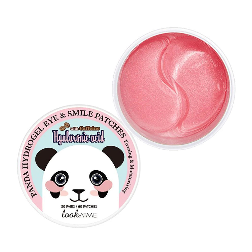 LOOK AT ME PANDA HYDROGEL EYE &amp; SMILE PATCHES HYALURONIC ACID WITH CAFFEINE