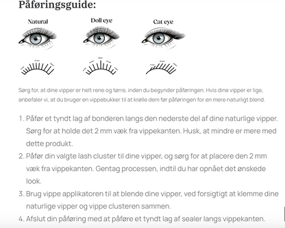 Soiré Lashes – Lash Extensions Clusters, Supernatural (24 stk)