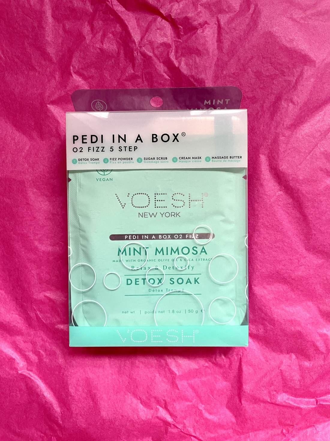 Pedi In A Box, Mint Mimosa O2 Fizz